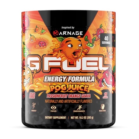 GFUEL TUBA - KARNAGE POG JUICE Inspired by Karnage Clan